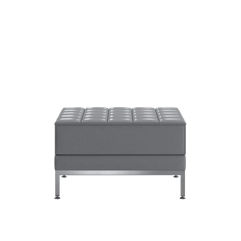 Flash Furniture HERCULES Imagination Series Gray Leathersoft Ottoman