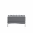 Flash Furniture HERCULES Imagination Series Gray Leathersoft Ottoman