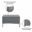 Flash Furniture HERCULES Imagination Series Gray Leathersoft Ottoman