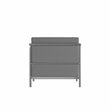 Flash Furniture Hercules Regal LeatherSoft Chair with Encasing Frame in Gray
