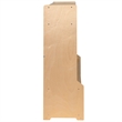 Flash Furniture 5 Section Wood School Coat Locker with Bench in Natural