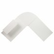 Flash Furniture L-Shaped Steel Metal Computer Gaming Desk in White/Black