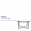 Flash Furniture Greenwich Metal & Glass Coffee Table & 2 End Tables Set in Black