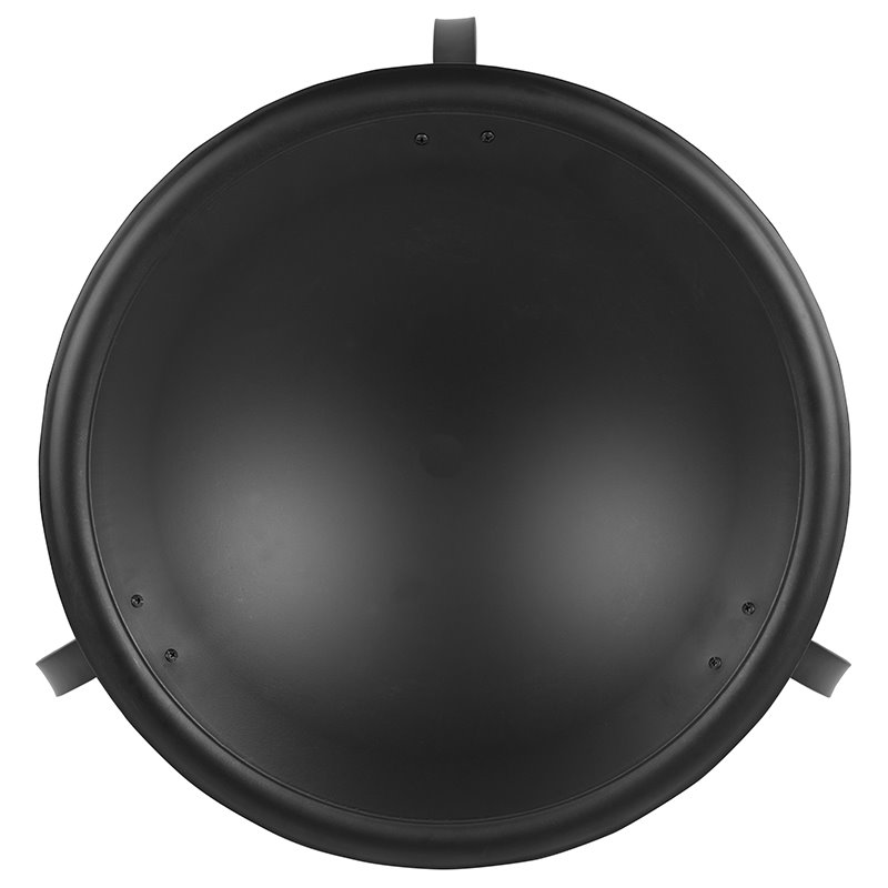 Flash Furniture Foldable Iron Metal Outdoor Burning Portable Firepit in Black