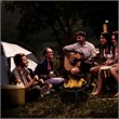 Flash Furniture Foldable Iron Metal Outdoor Burning Portable Firepit in Black