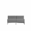 Flash Furniture 2 Piece Gray LeatherSoft Modular Lounge Set with Ganging Clips