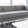 Flash Furniture Contemporary Gray LeatherSoft Middle Chair