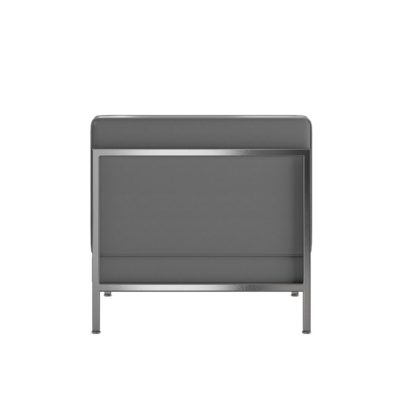 Flash Furniture Contemporary Gray LeatherSoft Middle Chair