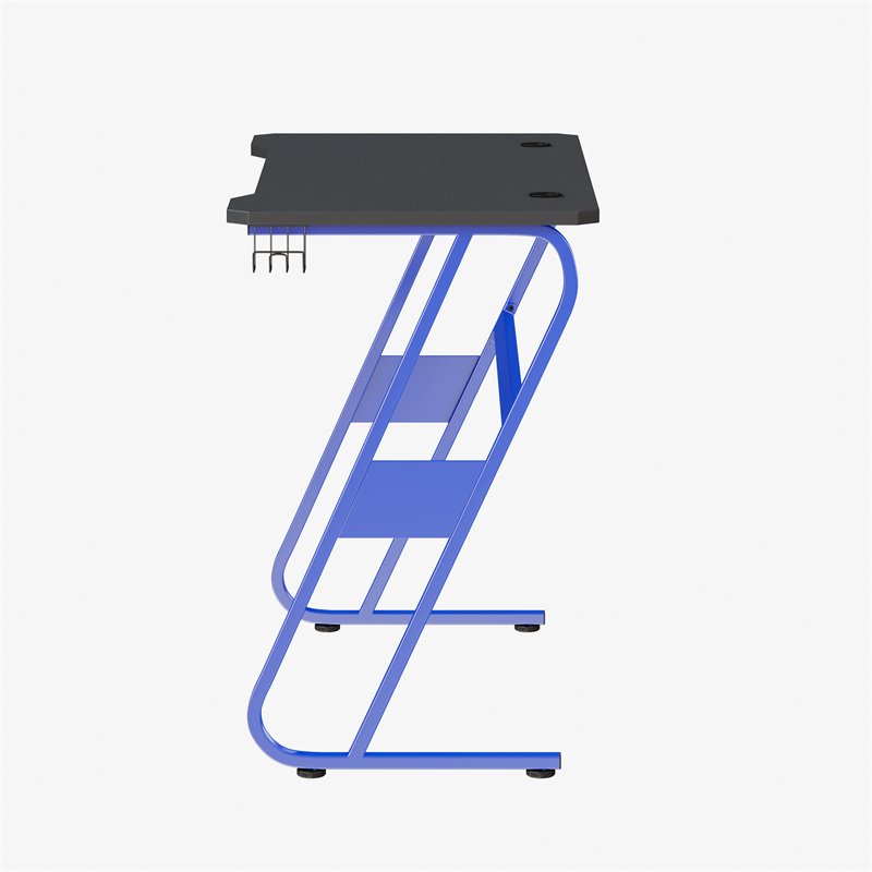 Flash Furniture Engineered Wood and Steel Gaming Ergonomic Desk in Blue