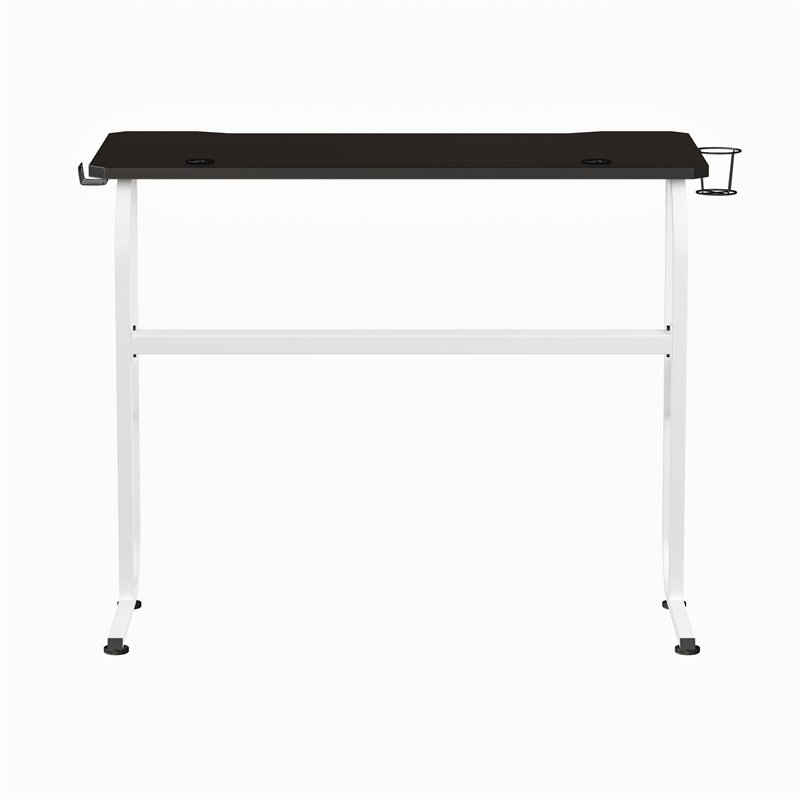 Flash Furniture Engineered Wood and Steel Gaming Ergonomic Desk in White