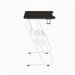 Flash Furniture Engineered Wood and Steel Gaming Ergonomic Desk in White