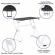 Flash Furniture Engineered Wood and Steel Gaming Ergonomic Desk in White