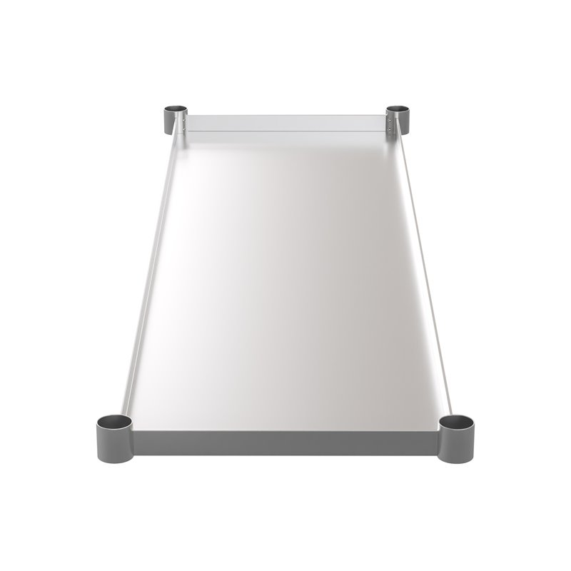 Flash Furniture Metal Galvanized Work Table Shelf for 24 x 60 Table in Gray
