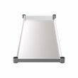 Flash Furniture Metal Galvanized Work Table Shelf for 24 x 60 Table in Gray