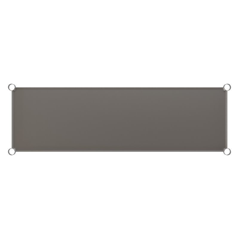 Flash Furniture Metal Galvanized Work Table Shelf for 24 x 60 Table in Gray