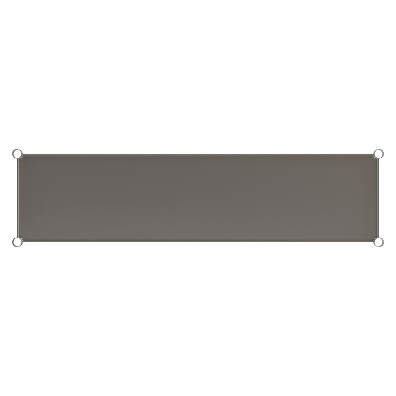 Flash Furniture Metal Galvanized Work Table Shelf for 30 x 72 Table in Gray