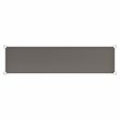 Flash Furniture Metal Galvanized Work Table Shelf for 30 x 72 Table in Gray