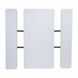 Flash Furniture Insta-Fold Metal Folding Picnic Table and Bench Set in White