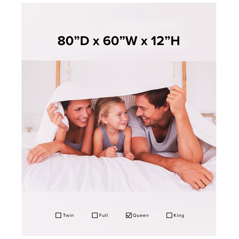 Flash Furniture Waterproof Cotton Queen Size Mattress Protector in White