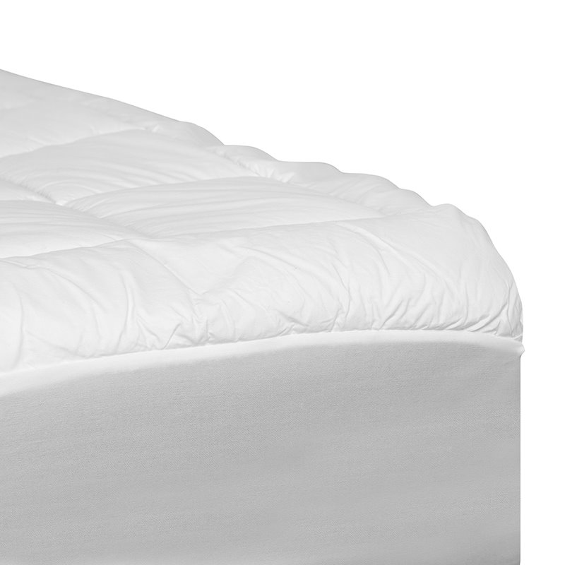 Flash Furniture Hypoallergenic Cotton & Polyester King Mattress Pad in White