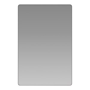 Flash Furniture 24&quot x 36&quot Aluminum and Glass Wall Mount Mirror in Black