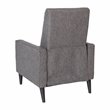 Flash Furniture Upholstery Fabric Pushback Recliner w/Button Tufted Back in Gray