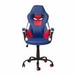 Flash Furniture LeatherSoft Ergonomic Designer Computer Gaming Chair in Blue/Red