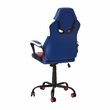 Flash Furniture LeatherSoft Ergonomic Designer Computer Gaming Chair in Blue/Red