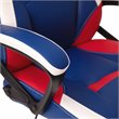 Flash Furniture LeatherSoft Ergonomic Designer Computer Gaming Chair in Blue/Red