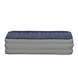 Flash Furniture PVC Plastic and Flocked Twin Air Mattress in Blue/Gray