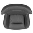 Flash Furniture Swivel Wing LeatherSoft and Aluminum Accent Chair in Gray