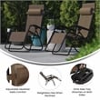 Flash Furniture Celestial Metal Lounge Chair in Brown (Set of 2)