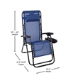 Flash Furniture Celestial Metal Lounge Chair in Navy (Set of 2)