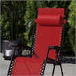 Flash Furniture Celestial Metal Lounge Chair in Red (Set of 2)