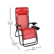 Flash Furniture Celestial Metal Lounge Chair in Red (Set of 2)