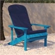 Flash Furniture Charlestown Fabric Adirondack Chairs in Blue (Set of 2)