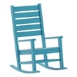 Flash Furniture Manchester Outdoor Plastic Adirondack Rocking Chair in Blue