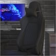 Flash Furniture Falco Ergonomic Faux Leather Gaming Chair in Black/Blue