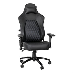 Flash Furniture Falco Ergonomic Faux Leather Gaming Chair in Black/Blue