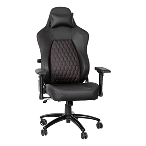 Flash Furniture Falco Ergonomic Faux Leather Gaming Chair in Black/Red
