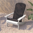 Flash Furniture Charlestown Plastic Adirondack Chairs in White/Gray (Set of 2)