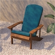 Flash Furniture Charlestown Plastic Adirondack Chairs in Teal Blue (Set of 2)
