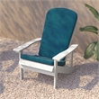 Flash Furniture Charlestown Plastic Adirondack Chairs in Blue (Set of 2)
