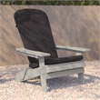 Flash Furniture Charlestown Plastic Folding Adirondack Chairs in Gray (Set of 2)