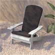 Flash Furniture Charlestown Plastic Adirondack Chairs in Gray/White (Set of 2)