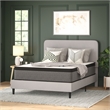 Flash Furniture Capri Comfortable Sleep Fabric Queen Size Mattress in White