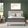 Flash Furniture Capri Comfortable Sleep Fabric Queen Size Mattress in White