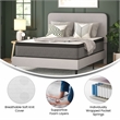 Flash Furniture Capri Comfortable Sleep Fabric Queen Size Mattress in White