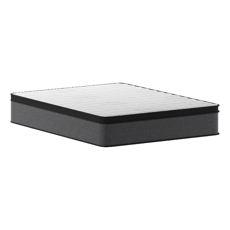 Flash Furniture Capri Comfortable Sleep Fabric Queen Size Mattress in White