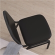 Flash Furniture Hercules Series Vinyl Stacking Banquet Chair in Black/Silver